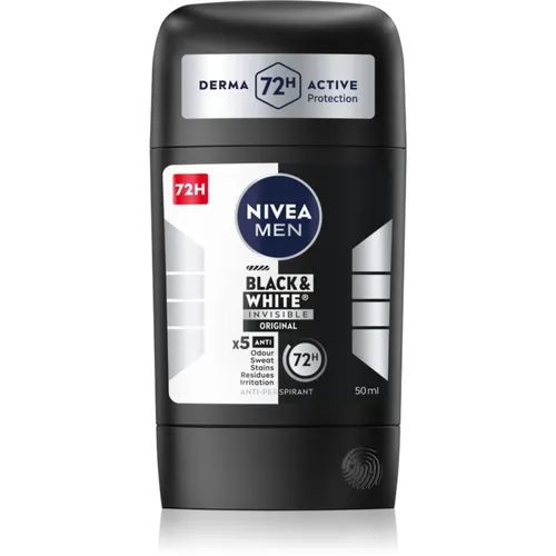 NIVEA MEN Black & White Invisible Original festes Antitranspirant 50 ml