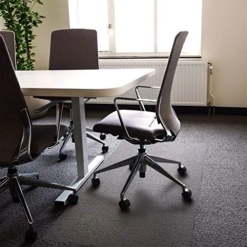Floortex Bodenschutzmatte XXL Ultimat, transparent, 150 x 200cm für Teppichböden - Robuste Polycarbonat-Matte, ideal für Teppichböden bis 12mm, schlagfest und geräuschdämmend. Perfekt für Bürostühle, altersbeständig und allergikerfreundlich.