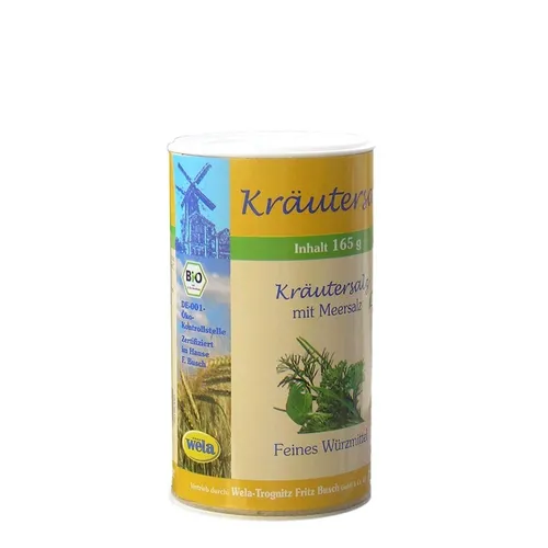 WELA Bio Kräutersalz m.Meersalz 165g DEÖKO001