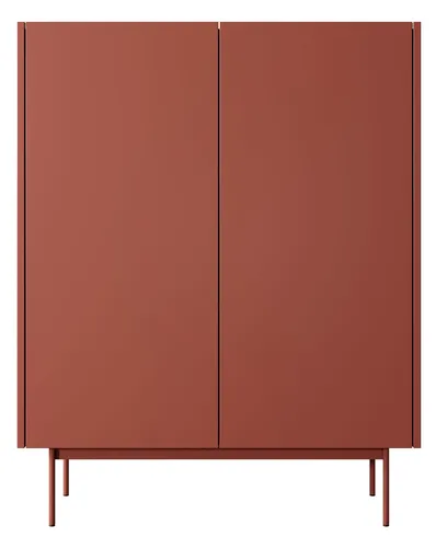 Highboard Color KD-97 in rot von Feldmann-Wohnen