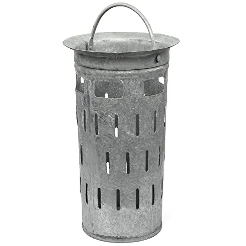 Schlammeimer DIN1236-L – Verzinkter Stahlblech Eimer in grau von HYDROTEC