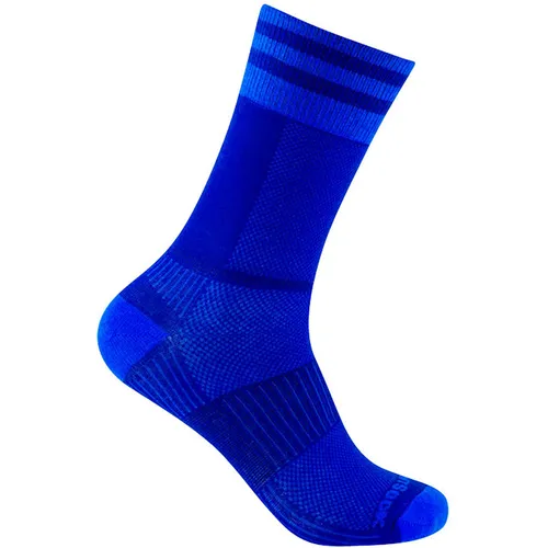 Wrightsock Coolmesh II Crew Wandersocken Unisex M - EU 37,5-41 in Lila - Sportsocken für Wanderungen, atmungsaktiv und feuchtigkeitsregulierend für optimalen Tragekomfort. Entdecken Sie auch weitere Wrightsock Angebote bei Bergfreunde.de!