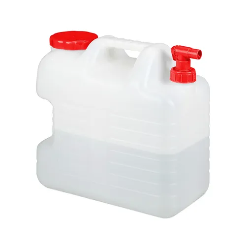 Wasserkanister 20 Liter - Trinkwasserbehälter - Praktischer Wasserbehälter mit 20 Litern Volumen, ideal für Camping und Outdoor-Aktivitäten, aus robustem Kunststoff.