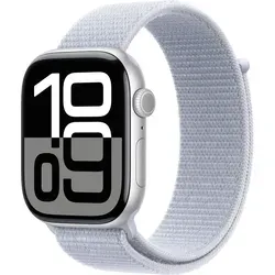 Watch Apple Watch Series 10 GPS 46mm Silver Aluminium Case with Sport Band S/L - Blue Cloud