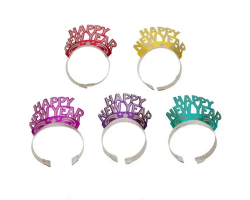Unique Industries Inc. Kostüm Tiara New Year Glitter 12Stk.