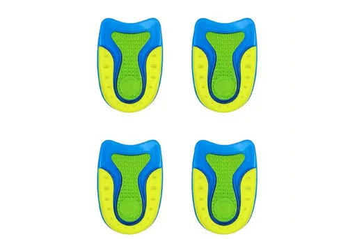 COOL-i ® Fersenkissen Silikon Fersenkissen (2 Paar) – Weiche Gel-Polster bei Fersenschmerzen, Fersensporn & Plantarfasziitis – stoßdämpfend, zuschneidbar, unisex