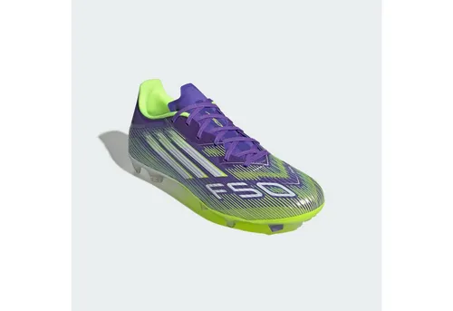 adidas Unisex F50 League Fußballschuhe - Fußballschuhe mit regulärer Passform und Fiberskin Obermaterial, ideal für viele verschiedene Böden dank der Sprintplate 360 FG/MG Außensohle.
