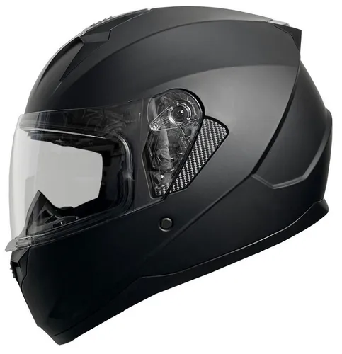 RALLOX M67 Motorradhelm - Matt Schwarz Integralhelm - Integralhelm für Motorrad-, Moped- und Rollerfahrer mit ECE-R 22-06 Zertifizierung. Werkzeugloser Visierwechsel und waschbares Innenfutter für höchsten Komfort und Sicherheit.