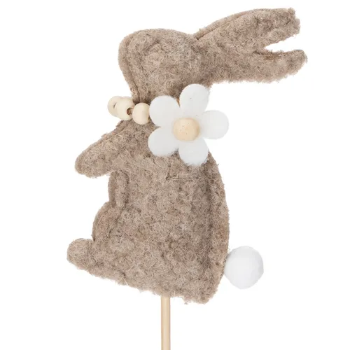 Osterhase Dekofigur mit Filzdetails für frühlingshafte Tisch- und Gartendeko, 8