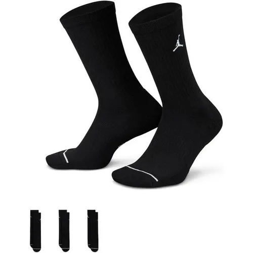 NIKE Herren U J ED CUSH POLY CREW 3PR 144 Socken - Bequeme Alltagssocken mit Dri-FIT-Material für ein kühles, trockenes Tragegefühl und optimaler Passform durch Fußgewölbeband.