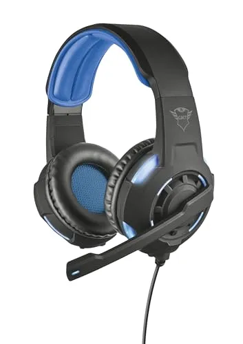 Trust GXT 350 Radius Gaming Kopfhörer - Headset mit 7.1 Surround Sound für ein intensives Gaming-Erlebnis, ausgestattet mit einem einstellbaren Kopfbügel und integriertem Mikrofon für optimale Kommunikation.