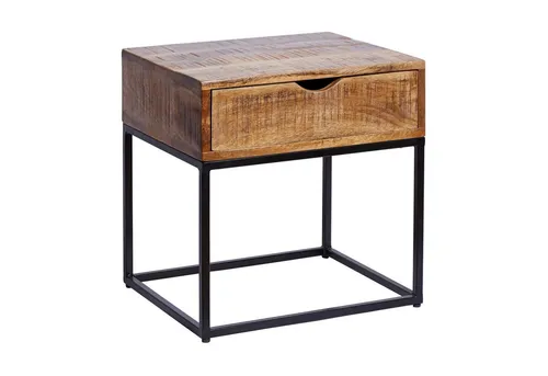 Riess-Ambiente Nachttisch IRON CRAFT 45cm natur/schwarz von Riess-Ambiente