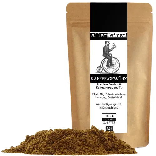 allerFeinst! - Premium Kaffee Gewürz | Mokka Gewürzmischung | Cappuccino - 80g
