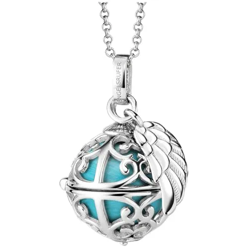 Engelsrufer Damen Halskette mit Klangkugel in türkis von Engelsrufer