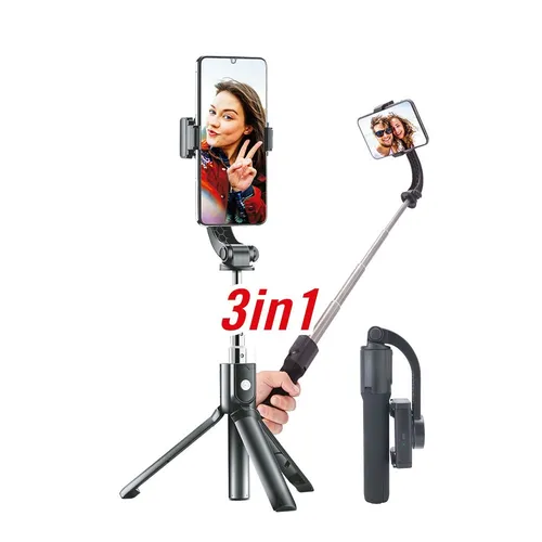 GoXtreme GS1 1-AXIS Selfie Gimbal für Smartphone und Actioncam - Schwebestative für stabile Aufnahmen, faltbar und mit Fernbedienung, ideal für kreative Videos und Fotos.