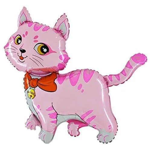 Ballonim® Katze pink ca. 80cm Luftballons Folienballon Party DekorationGeburtstag