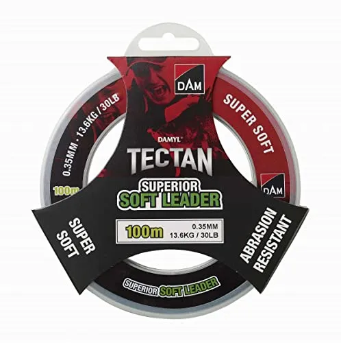 DAM TECTAN SUPERIOR SOFT LEADER 100M 0.35MM 13.6KG 30LBS TRANSPARANT