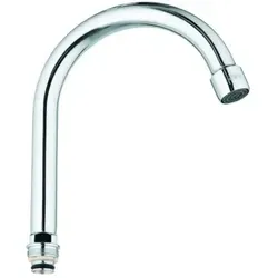 Grohe 13219000 Auslauf Silber - Saunazubehör mit aktivierbarer thermischer Desinfektion und sicherem Temperaturgriff für individuelle Wohlfühltemperaturen.