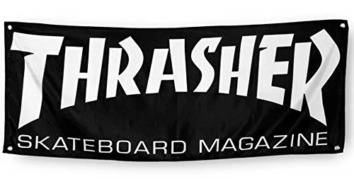 Thrasher Skate Mag black Banner in schwarz von Thrasher