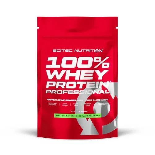 Scitec Nutrition 100% Whey Protein Professional, 500 g Beutel, Pistazie Weiße Sc