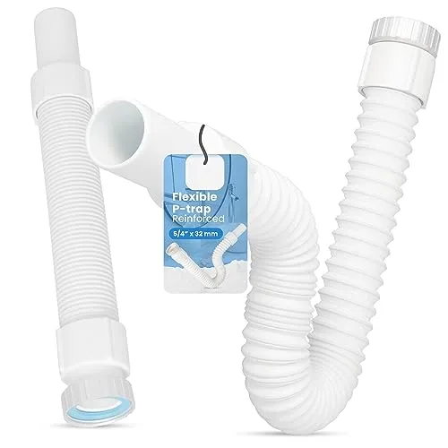 Flexibler Waschbecken Abfall Rohrfalle (Verstärkte Röhrensiphon 5/4x32mm)