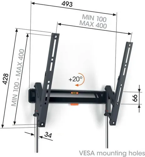 Vogel's TVM 3413 für TV 32-65