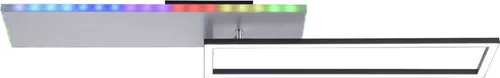 LED Deckenleuchte, stahl, dimmbar Fernbedienung RGB LED, L 91 cm