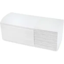Sobsy ZZ/V-Falz Papierhandtücher, 2-lagig, Weiß - Gewerbliche Papierhandtücher aus 100% Altpapier, hoch saugfähig und ideal für stark frequentierte Sanitärbereiche. 3.200 Blätter in handlichem Karton.