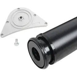 Ms Beschläge - Tischbein 80mm Durchmesser Höhe 710mm In Schwarz Aus Metall Tischfuß Möbelfuss