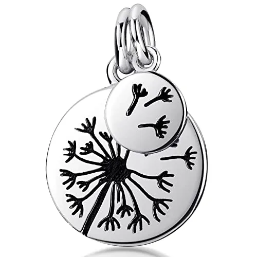 Materia Pusteblume Anhänger mit Halskette Damen Silber 925 - Elegante Damenkette mit Pusteblumen-Anhänger aus 925er Sterling Silber, ideal als Geschenk in edler Schmuck-Schachtel.