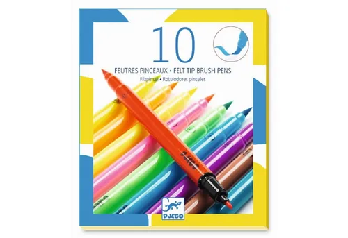 DJECO Kreativset DJ08799 Farben: 10 Filzstifte-Pop Farben