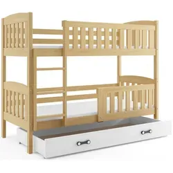 Interbeds Etagenbett, Kiefer, Weiß, Holz, Kiefer, Rechteckig, 90x190 cm, Kinder- & Jugendzimmer, Kindermöbel, Kinderbetten, Etagenbetten