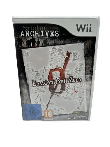 Resident Evil Zero Archives für Nintendo Wii - Neu in Folie - Sammleredition des beliebten Horror-Spiels, ideal für Fans der Resident Evil-Serie und Sammler, USK ab 16 Jahren.