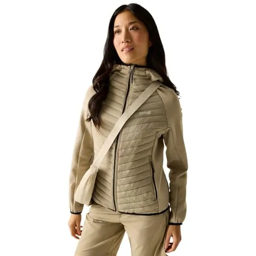 Regatta Andreson Hybrid Softshelljacke für Damen - Schwarz, Größe 36 - Die Regatta Andreson Hybrid Softshelljacke für Damen bietet leichten, wasserabweisenden Schutz und hervorragende Bewegungsfreiheit dank Extol-Stretch-Einsätzen – ideal für Outdoor-Aktivitäten und den Alltag.