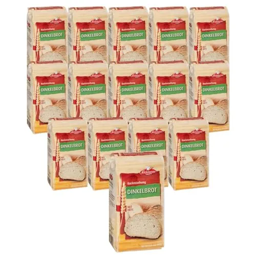 BIELMEIER KÜCHENMEISTER Brotbackmischung Dinkelbrot 15 Stück á 500 g Jeden Tag frisches Brot genießen Made in Baden-Württemberg