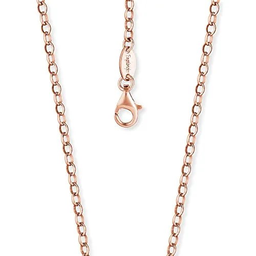 Engelsrufer Ankerkette Rosévergoldet 925er-Sterlingsilber - Ketten für Damen – Edle 925er Sterling Silberkette mit Roségold-Beschichtung, ideal für jeden Anlass und angenehm für empfindliche Haut.