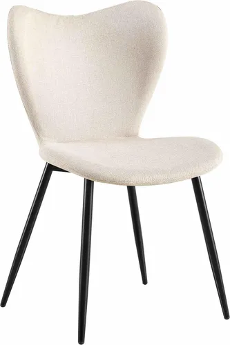 Deluke Esszimmerstuhl in Creme