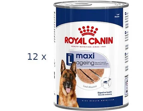 Royal Canin Maxi Ageing L Mousse Hundefutter feucht 12 x 410 g Dose € 12,18/kg