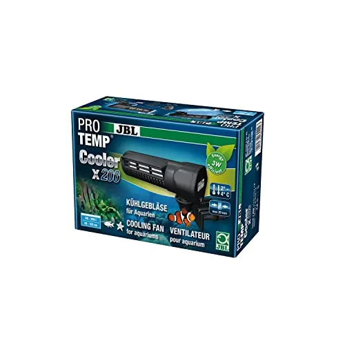 JBL PROTEMP Cooler x200 - Effizientes Kühlgebläse für Aquarien 60-200 l, senkt Wassertemperatur um 2-4°C, ideal für Süß- und Meerwasser
