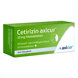 Cetirizin axicur 10 mg Filmtabletten von axicur