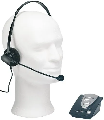 Callstel Headset Westernstecker: Profi-Telefon-Headset inklusive Connector-Box für Festnetz-Telefone (für Festnetztelefon, DECT, bugel)