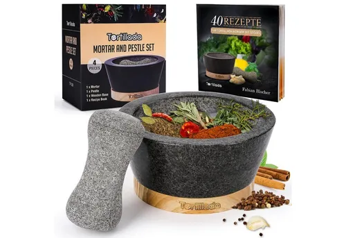 Tortillada Mörser XXL in schwarz von Tortillada