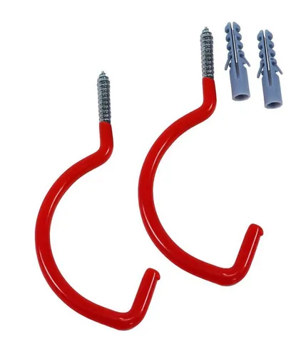 Global Partner Schraubhaken 2er Set Fahrrad Deckenhaken Fahrradhalter Deckenhalter Schraubhaken