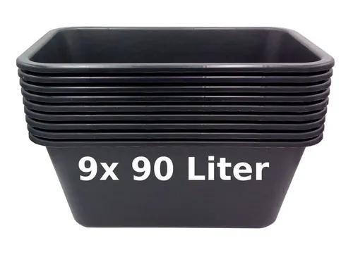 BURI 9 Stück Mörtelwanne 90 Liter von BURI