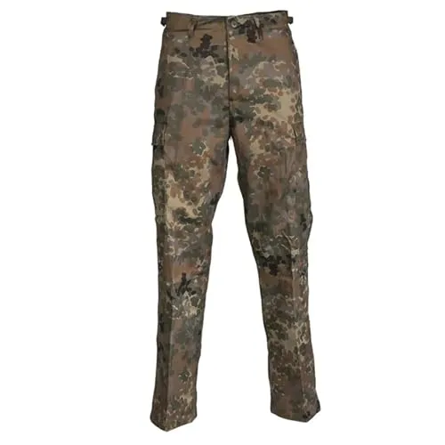 Mil-Tec US Ranger Hose Typ BDU • Herren Cargohose mit 6 geräumigen Taschen • Taktische Hose mit verstellbarem Kordelzug & Gürtelschlaufen • Feldhose für Outdoor, Arbeit, Freizeit • Dark Camo, XXL