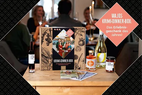 Krimi Dinner für zuhause: Wajos Krimi Dinner für 6 Personen inkl. Menü & mehr
