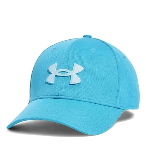 Under Armour Men's UA Blitzing Adj Cap - Ether Blue Stream - Laufsportmütze mit integriertem HeatGear-Schweißband für optimalen Schweißabtransport und kühlen Kopf. Ideal für aktive Tage im Freien!