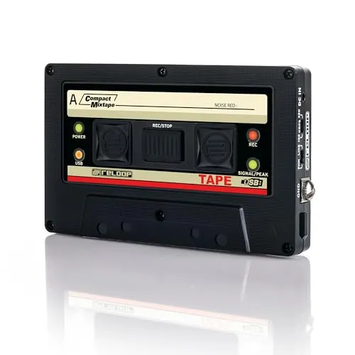 Reloop Tape Audio-Recorder Schwarz, Weiß - Musikinstrumente – Direkte Aufnahme von Mixsets auf USB-Stick oder externe USB-Festplatte für unkomplizierte Nutzung.