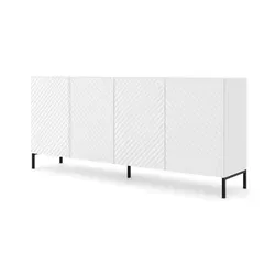 Sideboard , weiß , Maße (cm): B: 200 H: 87