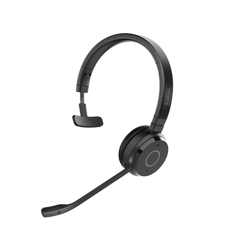 Jabra Evolve 65 TE MS Mono Headset On-Ear - Kopfhörer mit aktiver Geräuschunterdrückung, ideal für konzentriertes Arbeiten im Büro oder Home Office.